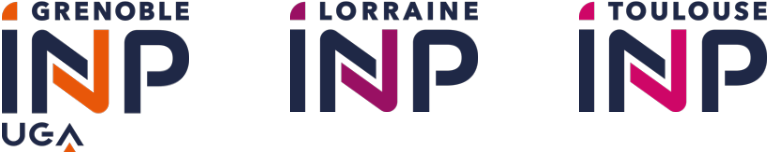 logos Grenoble INP - UGA, Lorraine INP, Toulouse INP